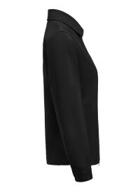 Damen Overshirt Schwarz mit Zwei-Wege-Reißverschluss